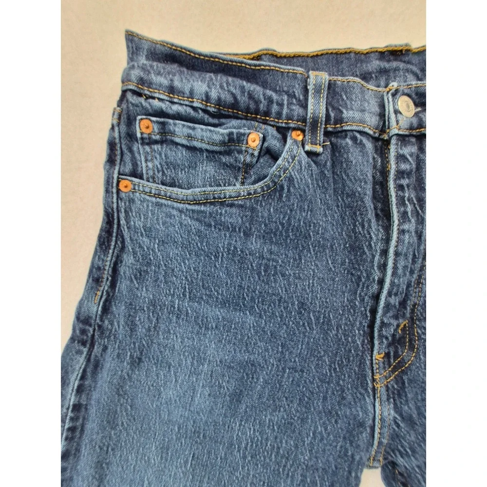 Levi's 505 Regular Fit Jeans Men's 34x32 Blue Straight Leg Medium Wash